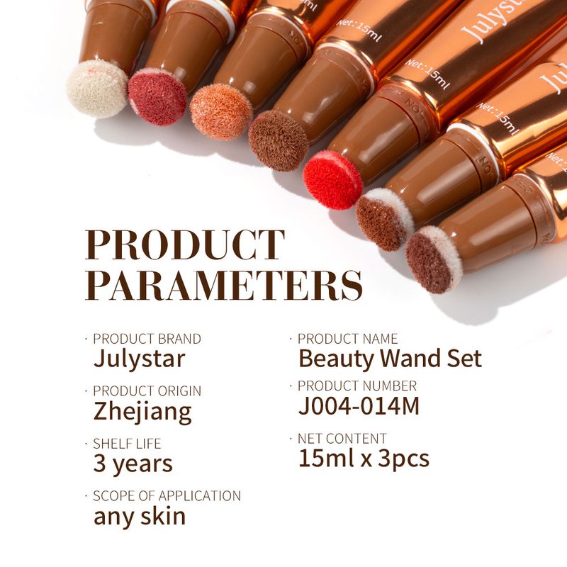 Rouge Gesicht Matt Einfach zu Färben Rouge Blush Flüssig Highlighter Fein Schimmer Kontur Aufhellende Kontur 3 Sets_voghion.com