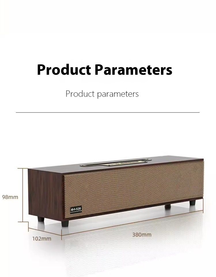 Subwoofer Retro Computer Multifunctional Desktop Bluetooth Speaker Wooden FM Radio Echo Wall Caixa De Som AUX \ TF_voghion.com