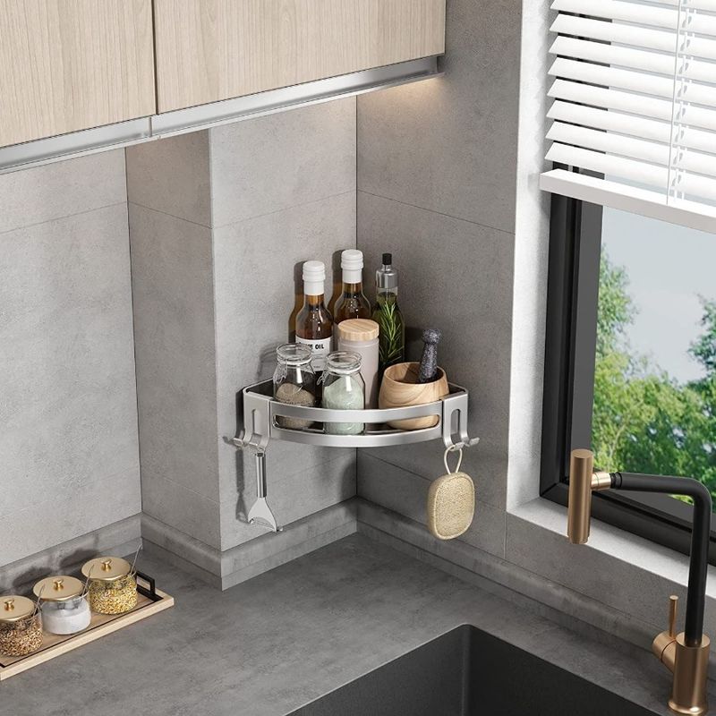 Rust Shelf Storage Organizer Shelf Shower Proof Caddy Corner Shampoo Bathroom Shower Shower Pack Wall Corner Drill 2 Corner No_voghion.com