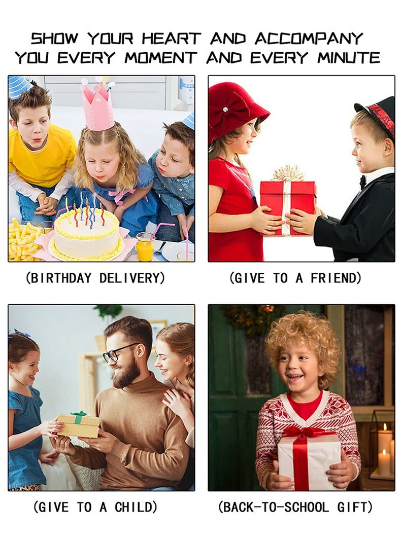 Panda-Themed Square Digital Watch With Gradient Design - Waterproof LED Sports Watch For Teens And Students Men's And Women's Watch_voghion.com