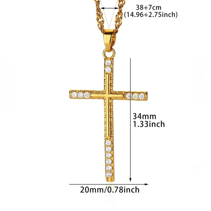 Collana da donna con catena per clavicola, regalo, con ciondolo a forma di croce a forma di serpente, in rame micro-intarsiato con zirconi, molto venduta_voghion.com