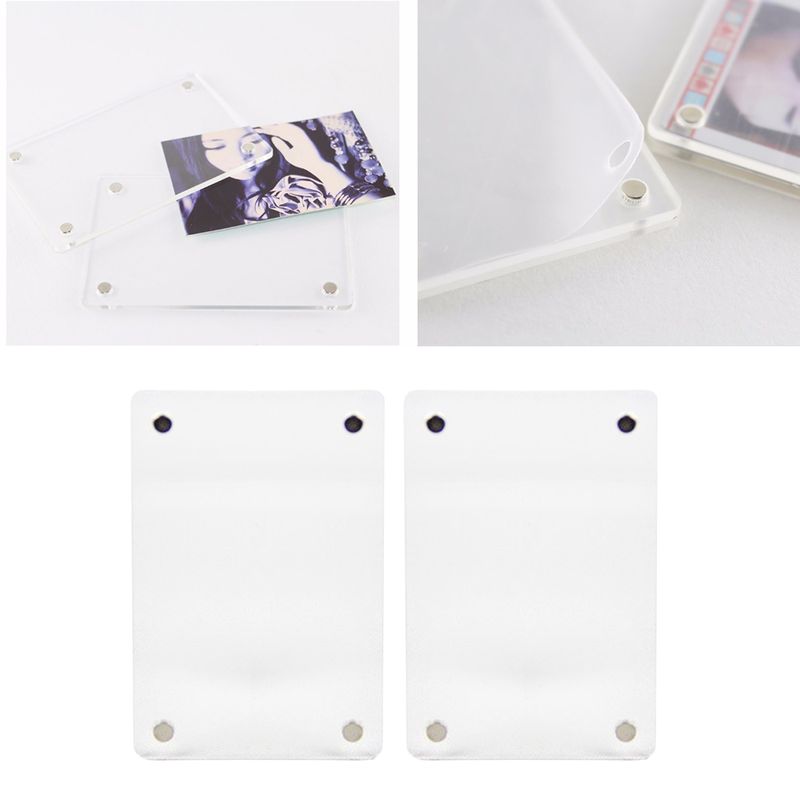 1/5/10/20pc Magnetic Photo For Fujifilm Instax Mini Film Paper Double Sided Fridge Picture Frame Magnet Artwork_voghion.com