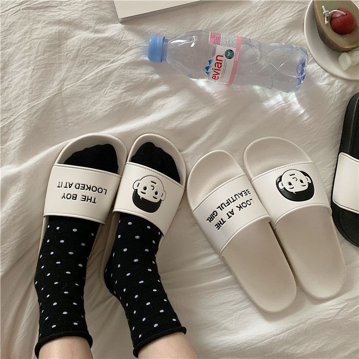 Thin Strip Ins Hong Kong Style Trendy Flats Slippers_voghion.com