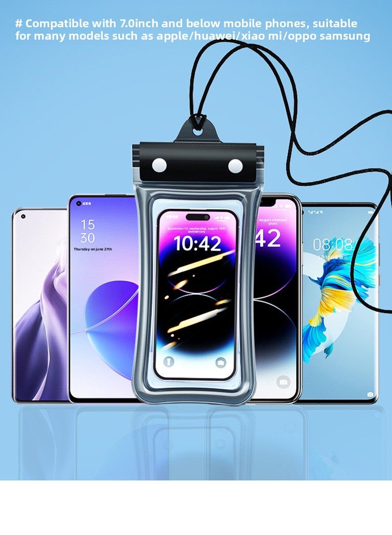 Wasserdichte Handytasche mit schwimmendem Touchscreen-Airbag, Schwimmen, Rafting, 70 % Rabatt auf gradversiegelte Tauchtasche für Fahrer_voghion.com