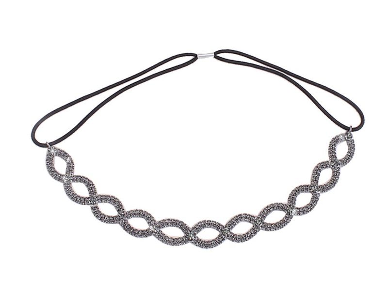 Accessoires de mariée, serre-tête élastique fait main en strass, accessoires pour serre-tête_voghion.com