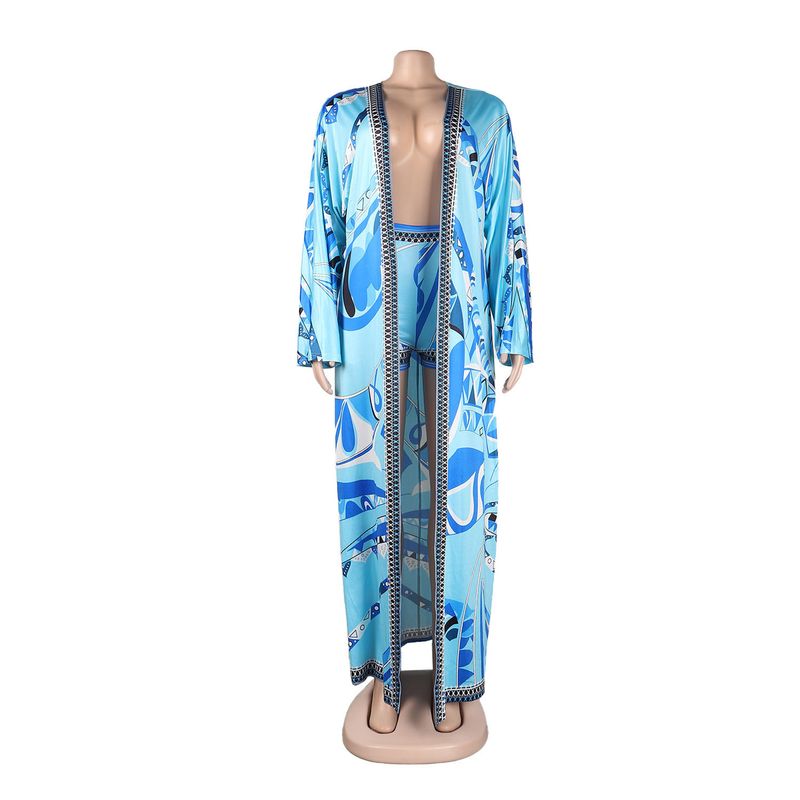 Damenbekleidung Jacke und Shorts Positionierungsdruck Zweiteiliges Set_voghion.com