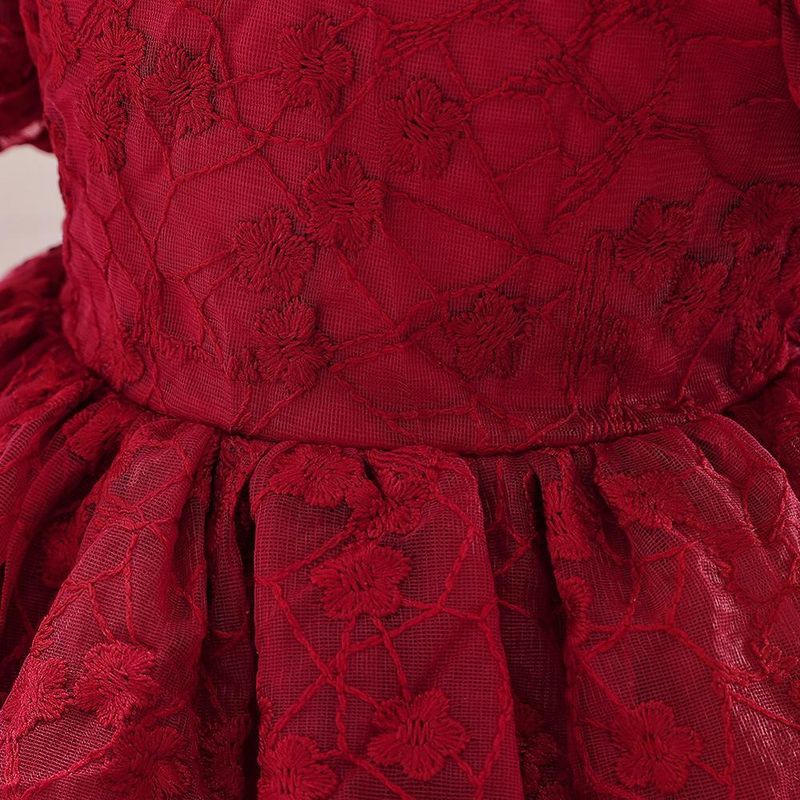 Nuovo vestito per neonati e bambini, festa di compleanno, vestito da principessa, gonna tutù dolce in rete ricamata a bolle_voghion.com