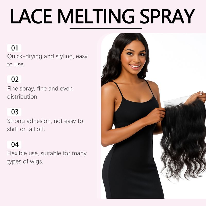 Hoegoa Adhesive Wig Lace Setting Invisible Adhesion Lightweight Refreshing Care Spray_voghion.com