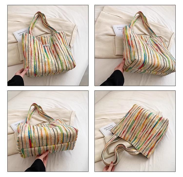 La popolare tela ispessita di UR per le donne di quest'anno, la nuova borsa tote da viaggio super hot versatile del 2024, borsa ascellare_voghion.com