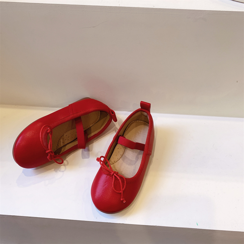 Candy farbige koreanische Kinderschuhe Licht Mund Mädchen Lederschuhe Baby Schöpfkelle Schuhe Kinder Prinzessin einzelnen Schuhe Babyschuhe_voghion.com