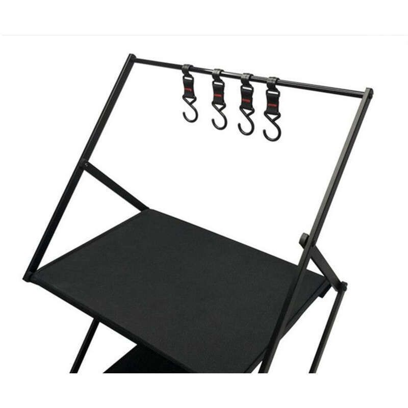 Outdoor Camping Multi-layer Aluminum Alloy Foldable Portable Storage Self Driving Picnic Rack_voghion.com
