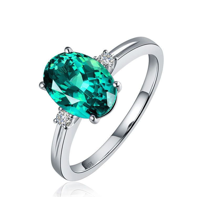 Glas Diamant Für Frauen Einfache Offene Grüne Jade Ring Exquisite Mode Romantische_voghion.com