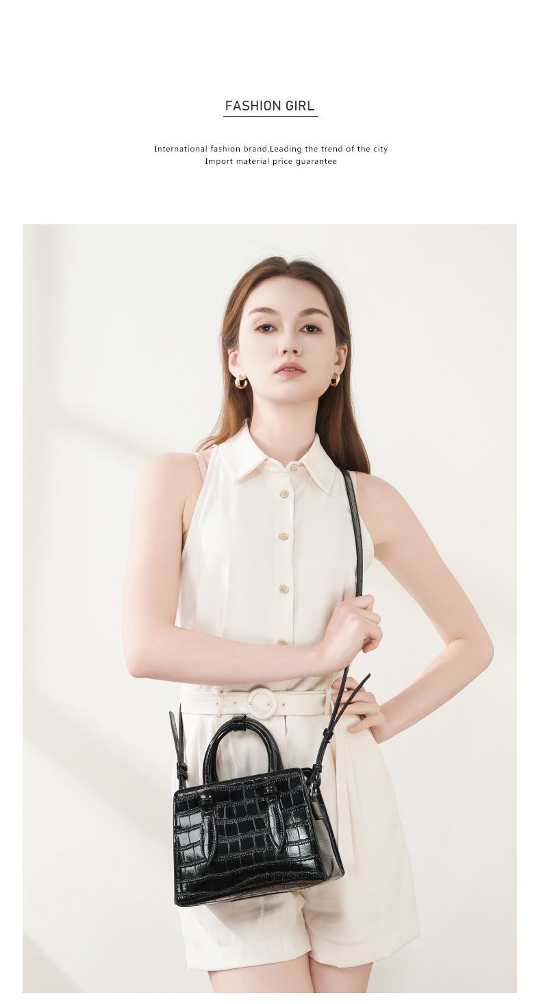 Borsa a mano in vera pelle, alla moda, da donna, piccola, quadrata, semplice, di nicchia, popolare, a tracolla_voghion.com