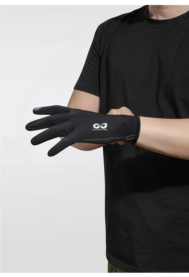 Outdoor Bergsteigen Wandern Touchscreen Sommersport Eisseide Anti-Rutsch Verschleißfeste Reithandschuhe_voghion.com