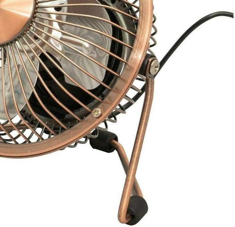 Büro-Computer-Fans 4' Mini Portable USB Powered Cooling Schreibtisch Tischventilator Kupfer_voghion.com