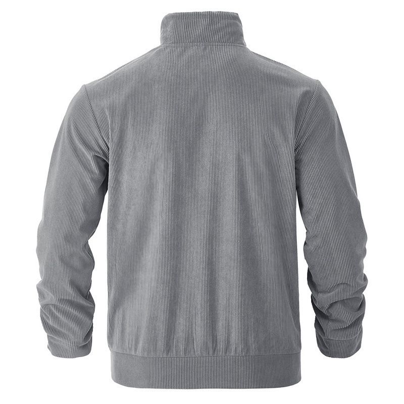 Men's Corduroy Jacket – Single-Breasted Notch Lapel, Breathable & Wrinkle-Resistant, Multi-Pocket Casual Blazer (S-XXXL, Autumn Essential)_voghion.com