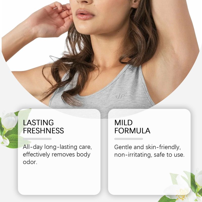 Viareline Jasmine Fresh Spray Natural Fragrance Body Sweat To Remove Odor Refreshing Fragrance Portable_voghion.com