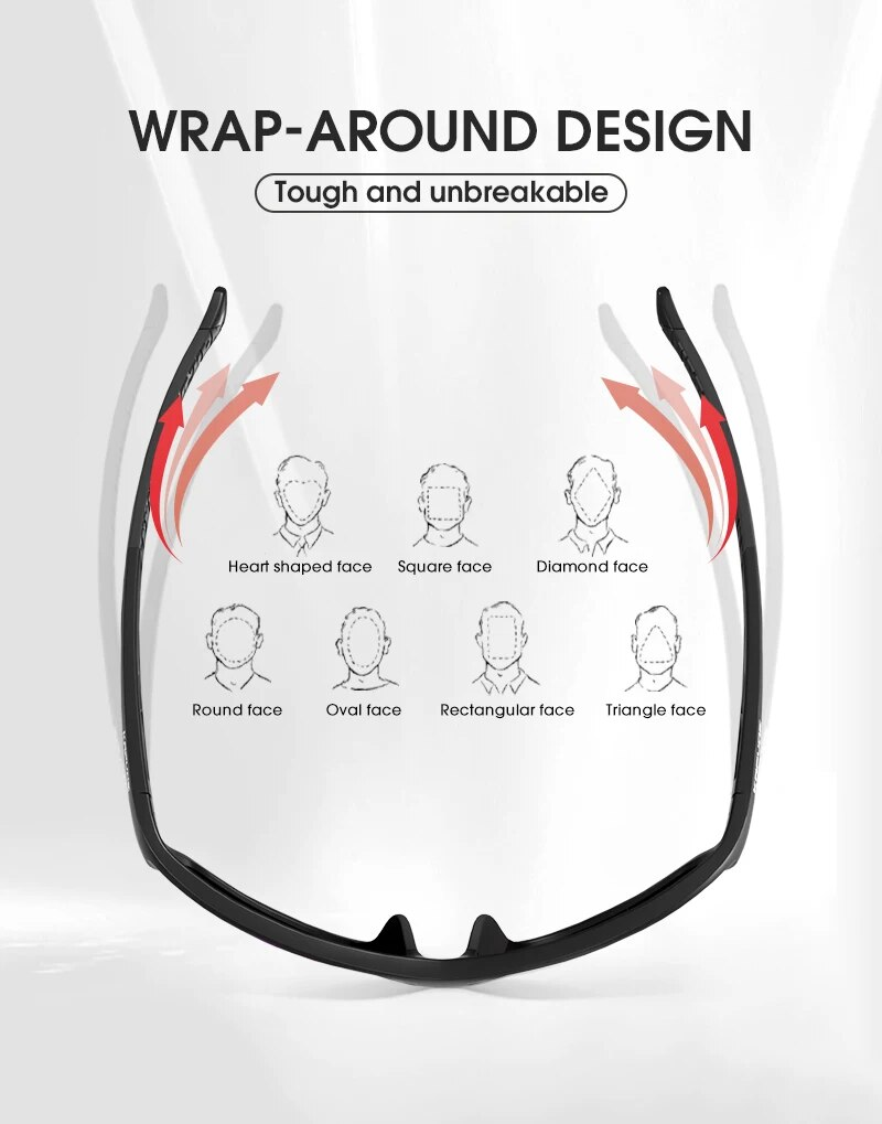Occhiali da sole alla moda Kapvoe Occhiali da sole polarizzati da pesca MTB Occhiali da sole da guida da uomo Occhiali da sole da escursionismo Ciclismo Occhiali da sole UV400_voghion.com