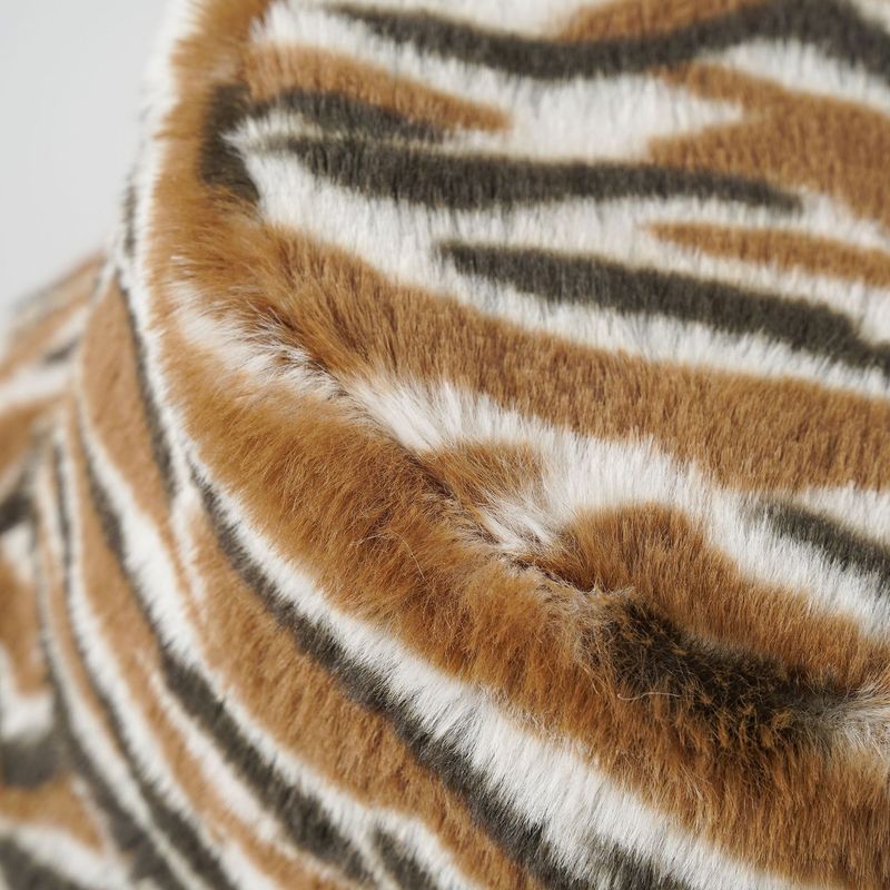 2022 autunno e inverno nuovo cappello da pescatore caldo in peluche a righe alla moda da donna con bacino spesso tendenza moda_voghion.com