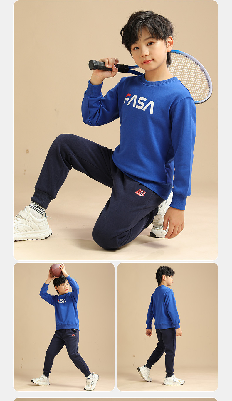 Kinderbekleidung Kapuzenpullover für Jungen CuHK-Pullover mit Rundhalsausschnitt Kinderoberteil_voghion.com