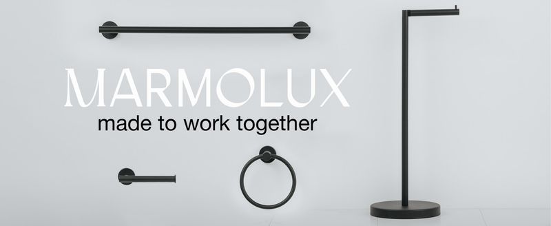 MARMOLUX ACC Matte Ring SUS304 Stainless Steel Wall Mounted For Kitchen & Black Hanger Bathroom Holder - Hand Towel Rack_voghion.com