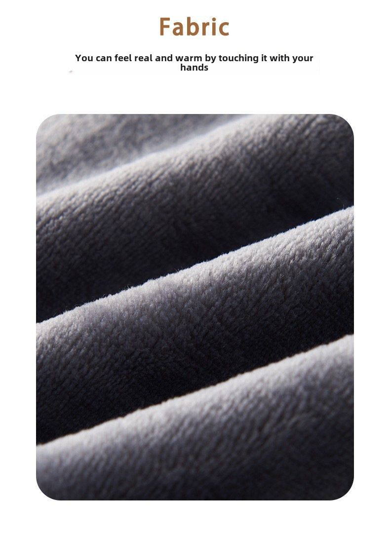 Camicia da notte da donna autunno e inverno lunga foderata in pile corallo ispessito accappatoio per coppia flanella pigiama da uomo inverno casa vestiti_voghion.com