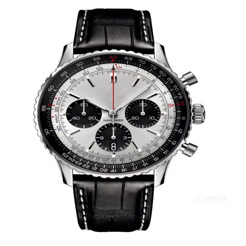 2023 Men's Six Needle High Quality Timing Quartz Steel Band Centennial Watch_voghion.com