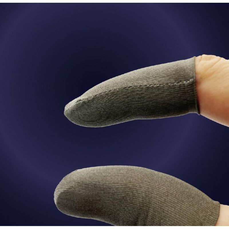 Hailong New Gaming Finger Sleeves E-Sports Special Ice Silk Silver Fiber Anti-Sweat Anti-Slip Sensitive Continuous Touch_voghion.com
