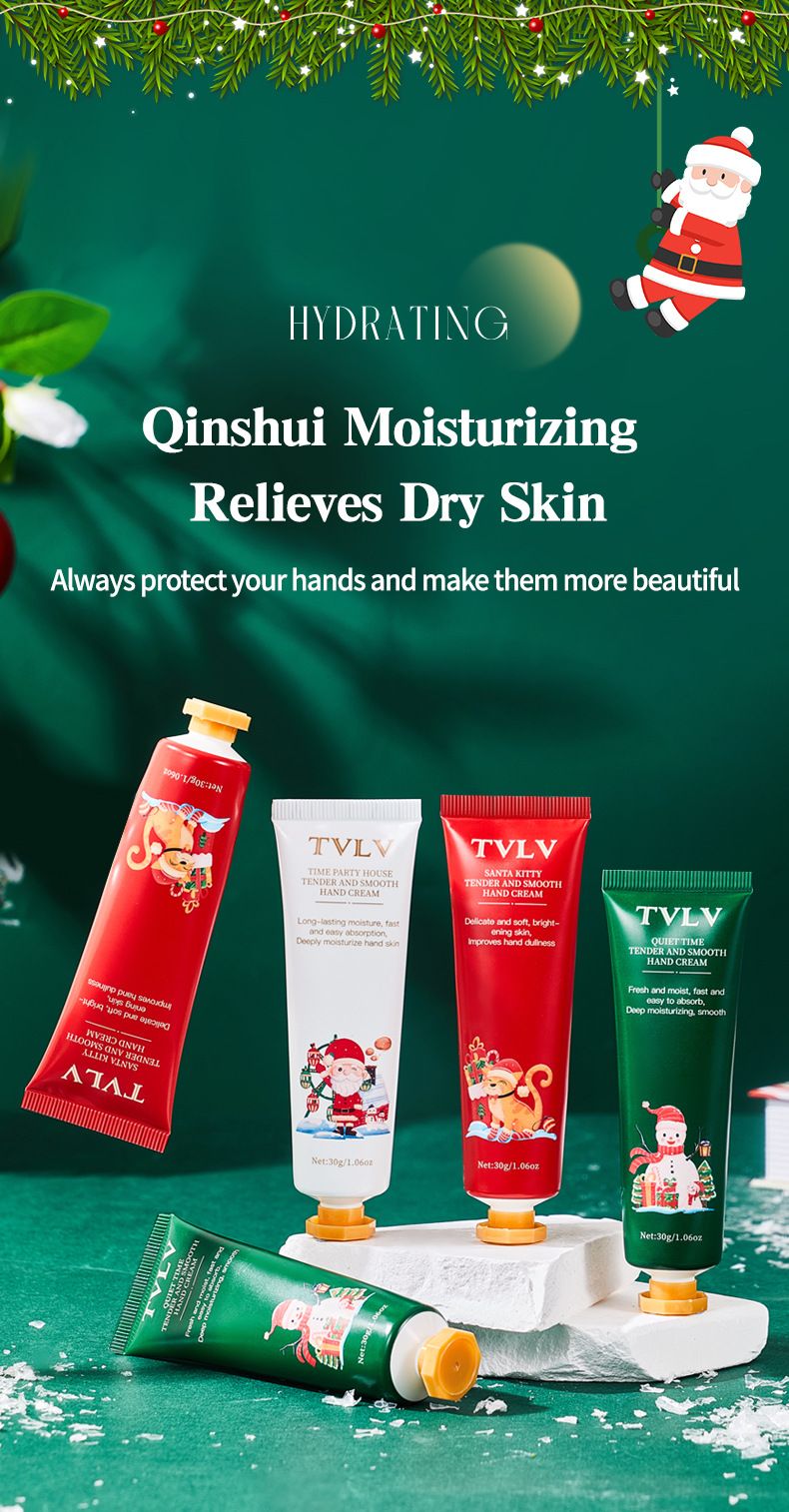 Handcreme Weihnachten Neujahr Feuchtigkeitsspendendes Handcreme-Set Handpflege_voghion.com