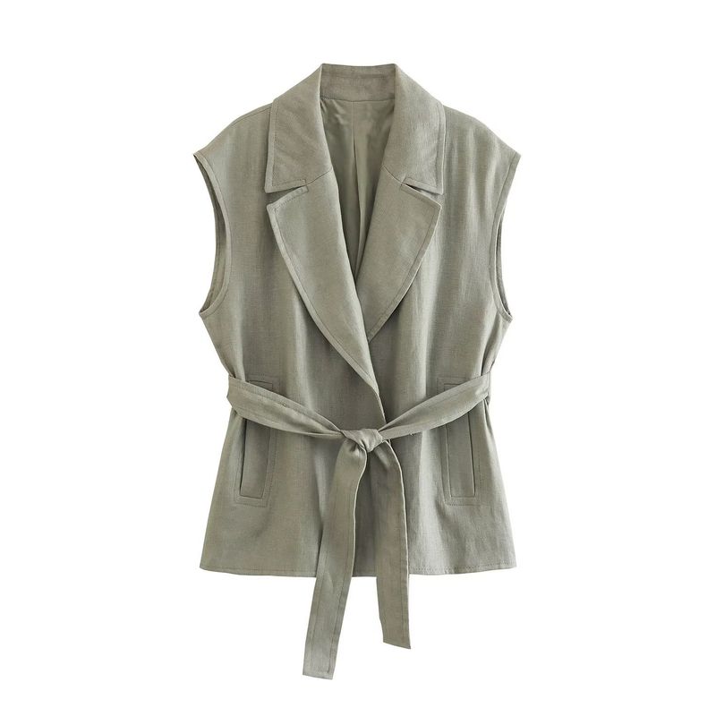Wind With Belt Vest7768023 Wide-leg Pants7740102Set_voghion.com