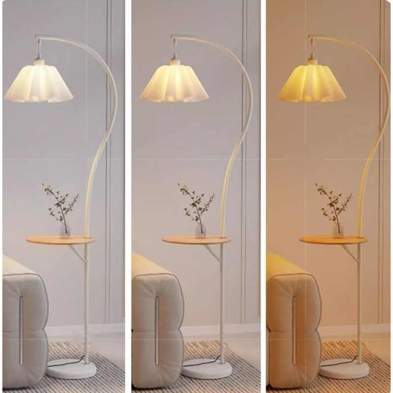 Lampe de chevet style pêche, style crème, pour salon, canapé, chambre à coucher, table de chevet, ambiance, nouveauté 2025_voghion.com