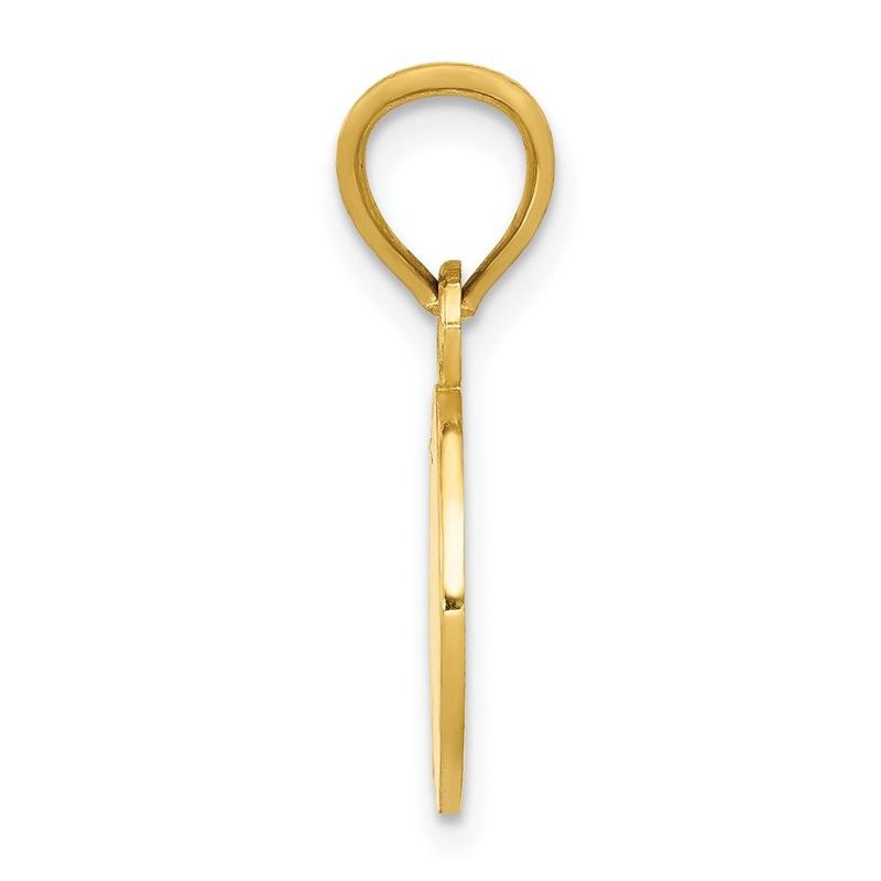 14k Enameled Baseball Pendant_voghion.com