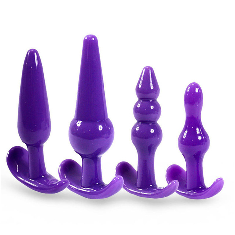 4/6 stk/sett trygg silikon analplugg dildo onani analplugg vaginalplugg sexleketøy for kvinner menn anal dilatator leker for homofile_voghion.com