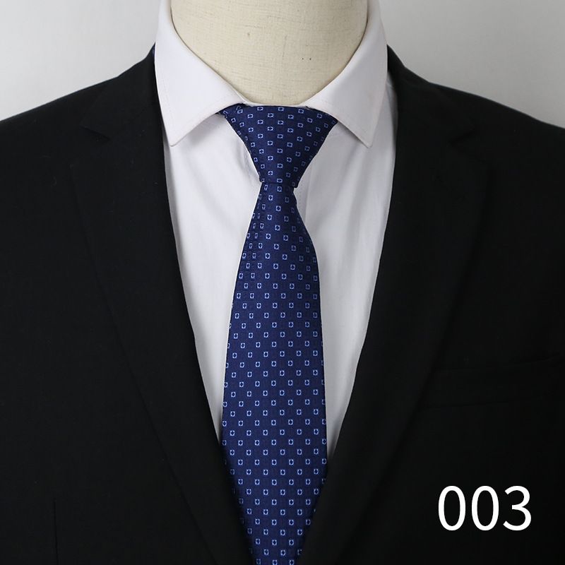 Erkekler İçin Resmi İş Kravatı Mavi Çizgili 8 cm Genişliğinde Profesyonel Giyim Kravat Gömlek Takım Elbise Aksesuarları_voghion.com