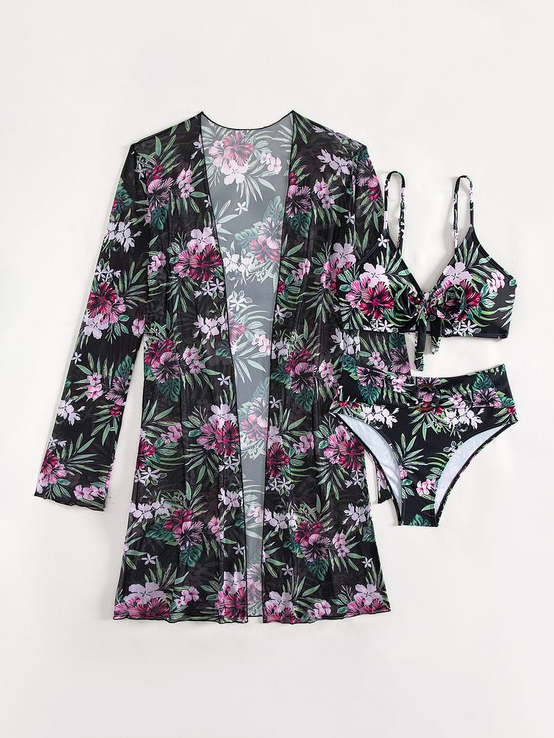 Dameskleding Mode High End Sexy Multi Color Bedrukte Bikini BIKINI Driedelig Damesbadpak_voghion.com