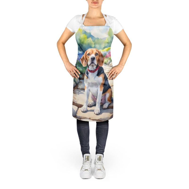 Grembiule multicolore da uomo e da donna, per adulti, modello Beagle, modello grande, unisex, per cucinare, per cucinare, per giardinaggio e giardinaggio._voghion.com