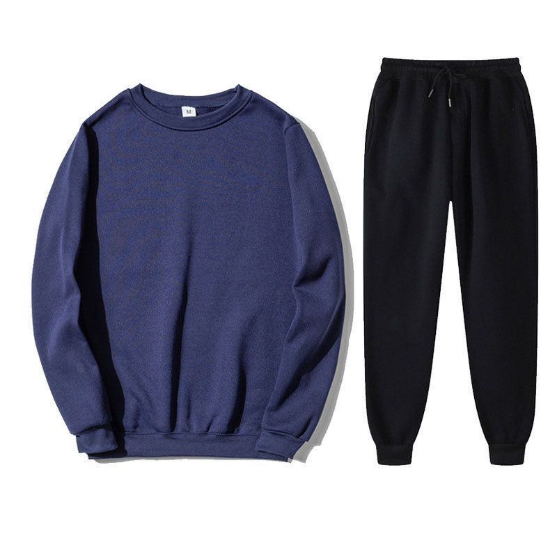 Conjunto de sudadera con capucha informal unisex: sudadera cómoda y elegante con pantalones deportivos a juego (varios colores y tallas, con opción de logotipo personalizado)_voghion.com