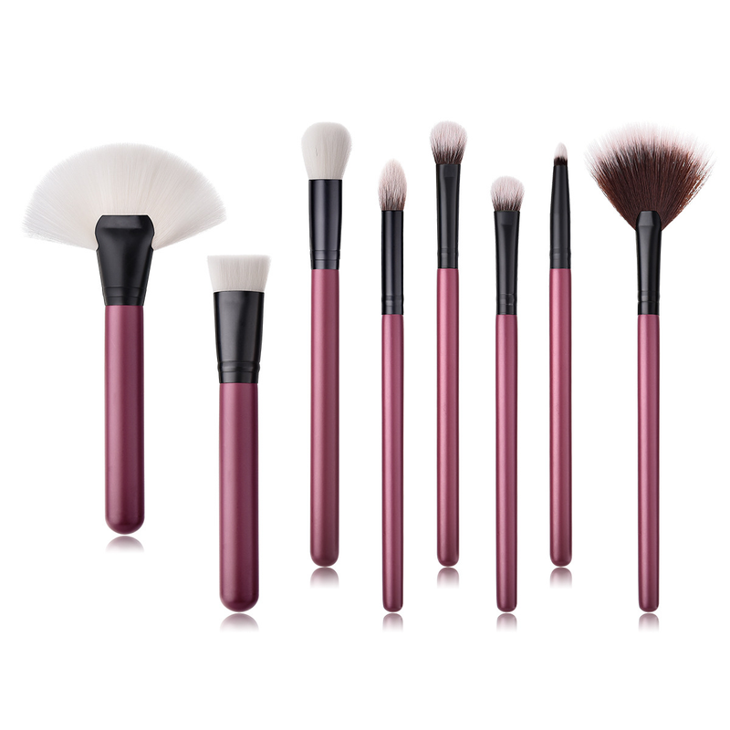 8 Stück Make-up-Pinsel, Make-up-Werkzeuge, Augenset, Lidschattenpinsel, Kastanienbraun, Yuncai GUJHUI_voghion.com