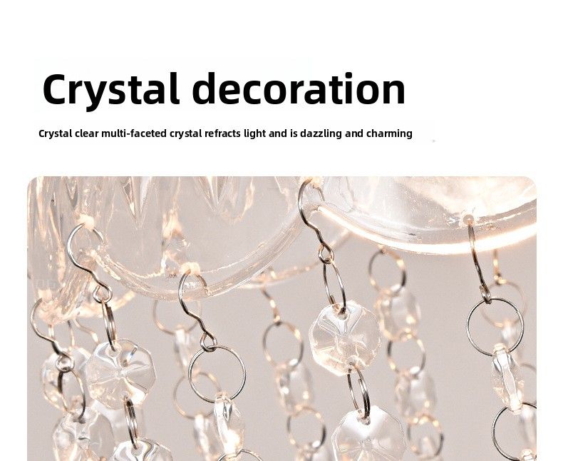 Crystal Entryway French Modern Minimalist Ceiling Staircase Lighting Balcony Hallway Corridor Light_voghion.com