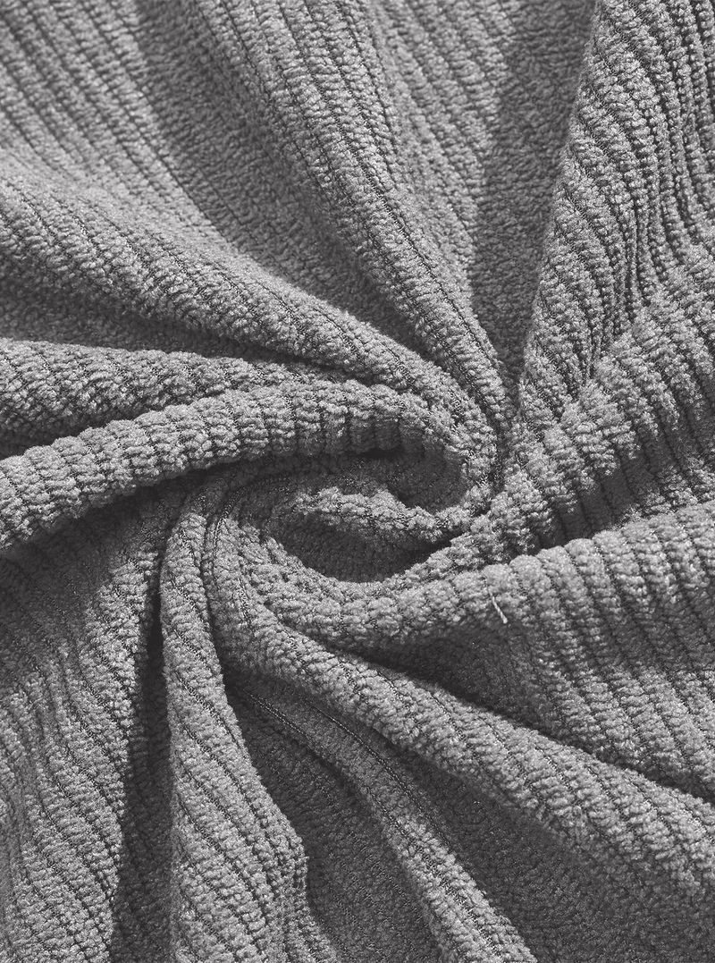 Cord-Poloshirt für Herren – Streetwear-Sweatshirt zum Knöpfen in Grau, Schwarz und mehr Herrenbekleidung_voghion.com