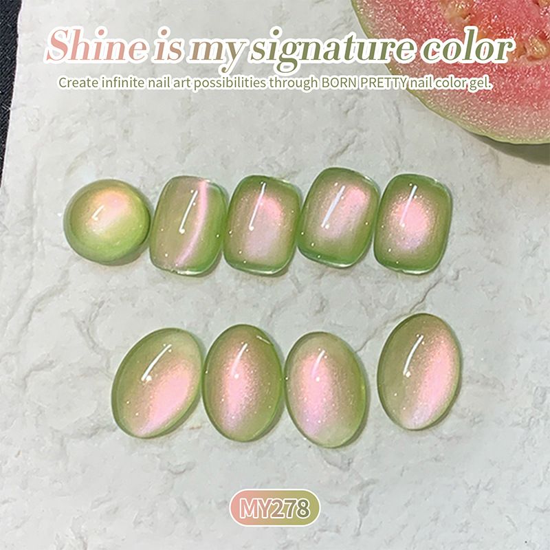 Nail Glue New Cat's Eye Glue Guava Two Color Cat's Eye Nordic Aurora Cat's Eye Ice Transparent Glass Bead Cat's Eye_voghion.com