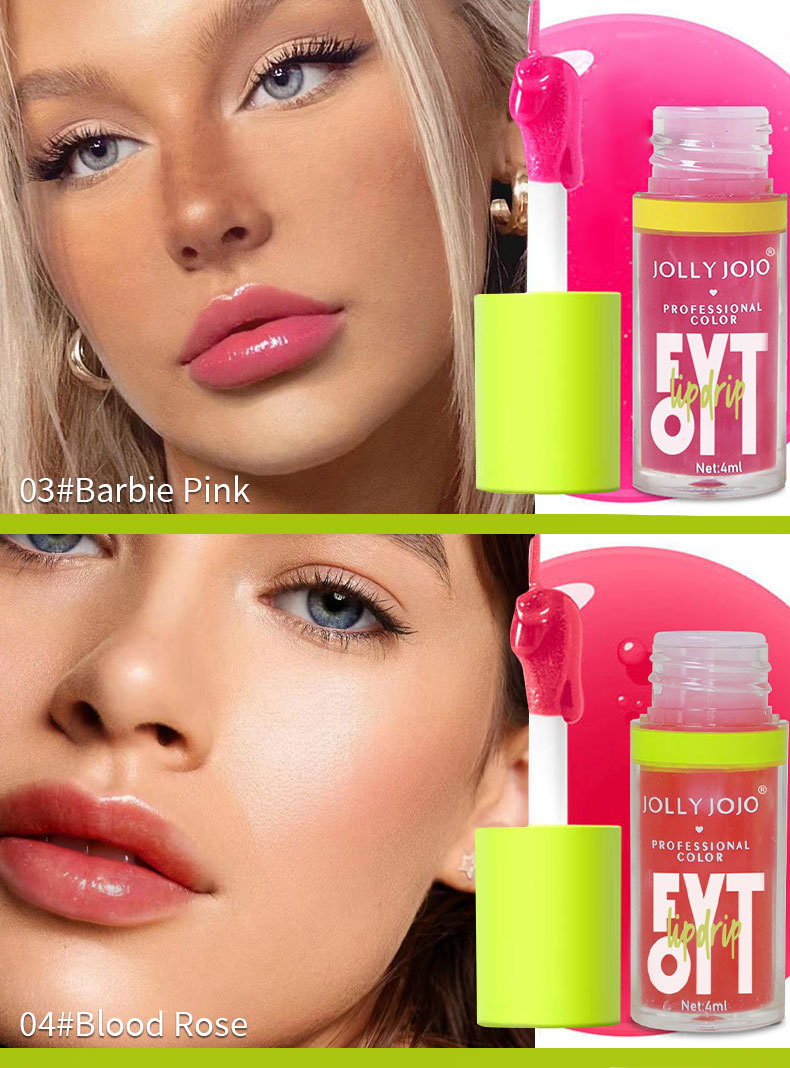 JOJO transparent lip gloss lip balm lip oil lip oil lip plumping moisturizing mirror lip glaze lip gloss wholesale_voghion.com