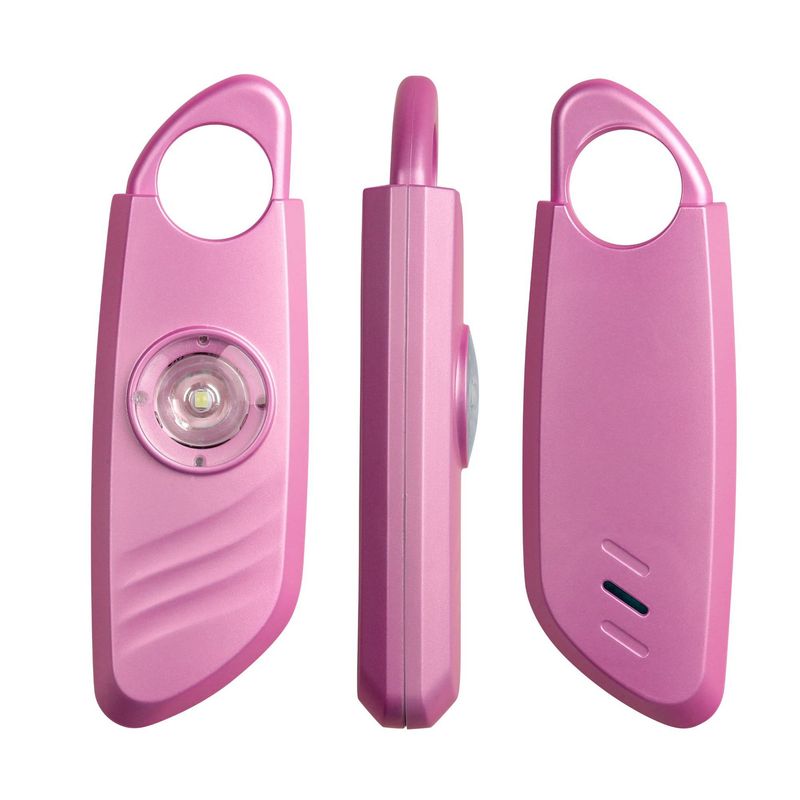 Anti-Wolf 2023 new long alarm anti-wolf personal alarm with copper ring LED light flashing buzzer cross_voghion.com
