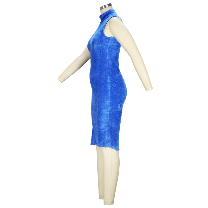 Women's clothing temperament dress and coat two-piece fashion loose long cardigan velvet suit_voghion.com