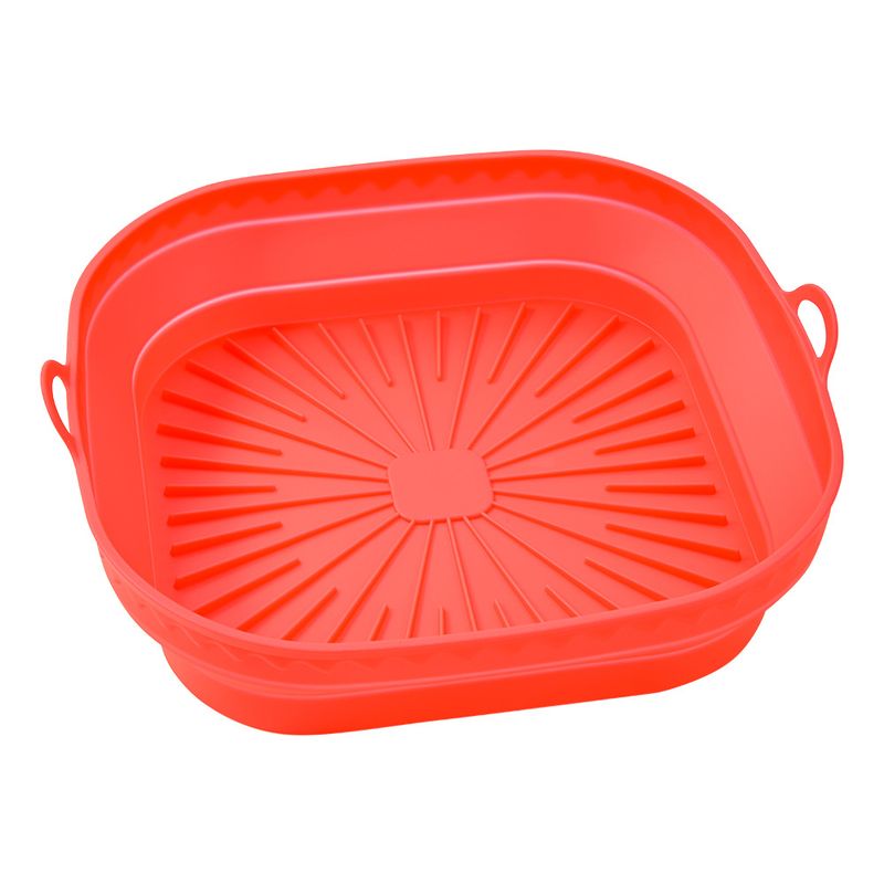 Airfryer Siliconen Bakplaat Multifunctionele Bakplaat Voedselveilige Bakplaat Hoge Temperatuur Opvouwbare Plaat_voghion.com
