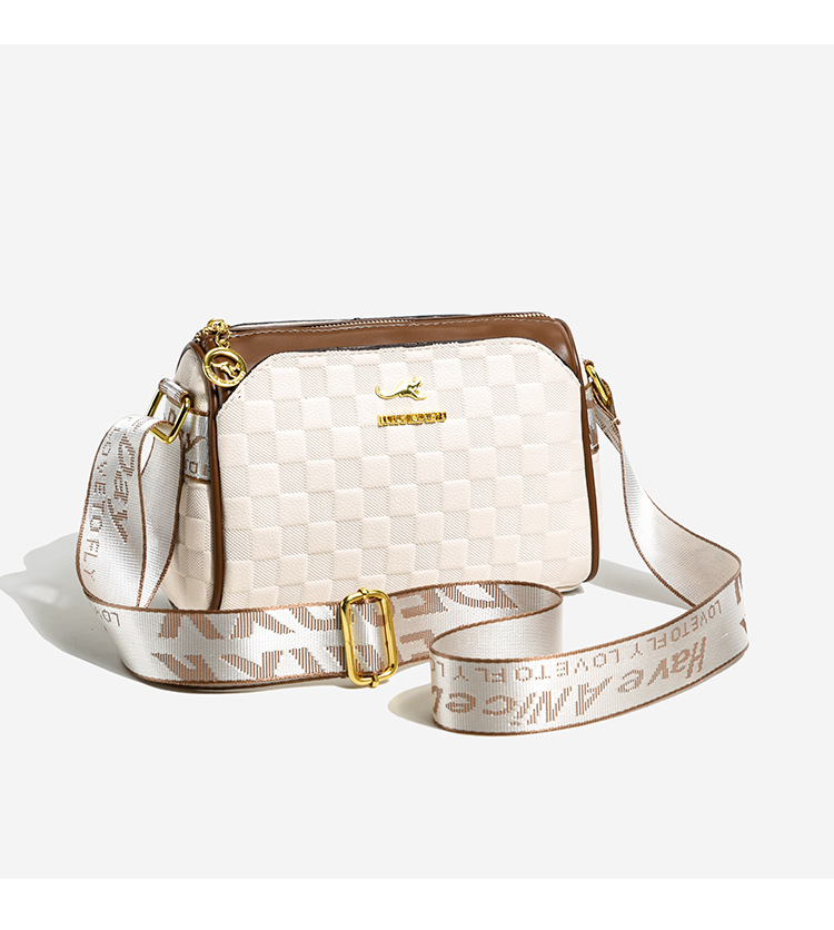 Borsa a tracolla per donna Borsa a tracolla classica vintage in rilievo di alta qualità di nuova moda Borsa a tracolla versatile con tracolla larga_voghion.com