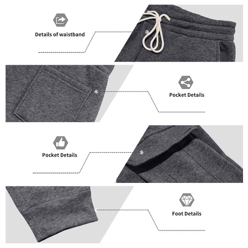 Pantaloni cargo da uomo foderati in pile - Jogger casual caldi invernali con tasche multiple, vestibilità ampia, vita elastica, comodi ed eleganti per l'uso quotidiano_voghion.com