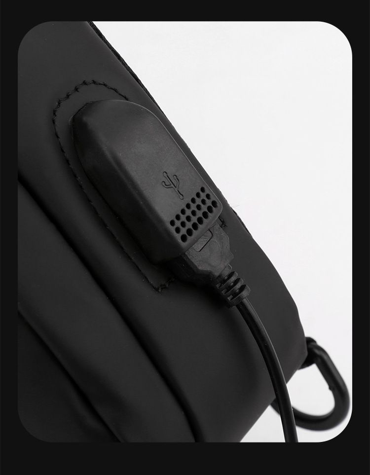 Nouveau sac de poitrine imperméable pour homme, sac à bandoulière simple, sac à dos à la mode_voghion.com