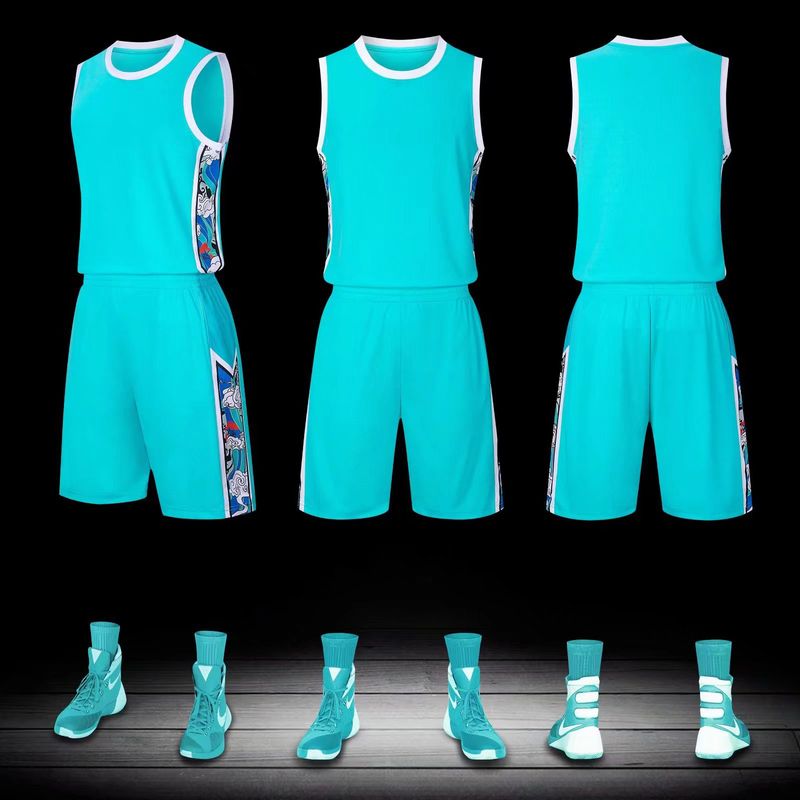 A83 basketballdragtsæt til børn, voksne, børnetøj, herretrykt størrelse, konkurrencetræningshold, spiller_voghion.com