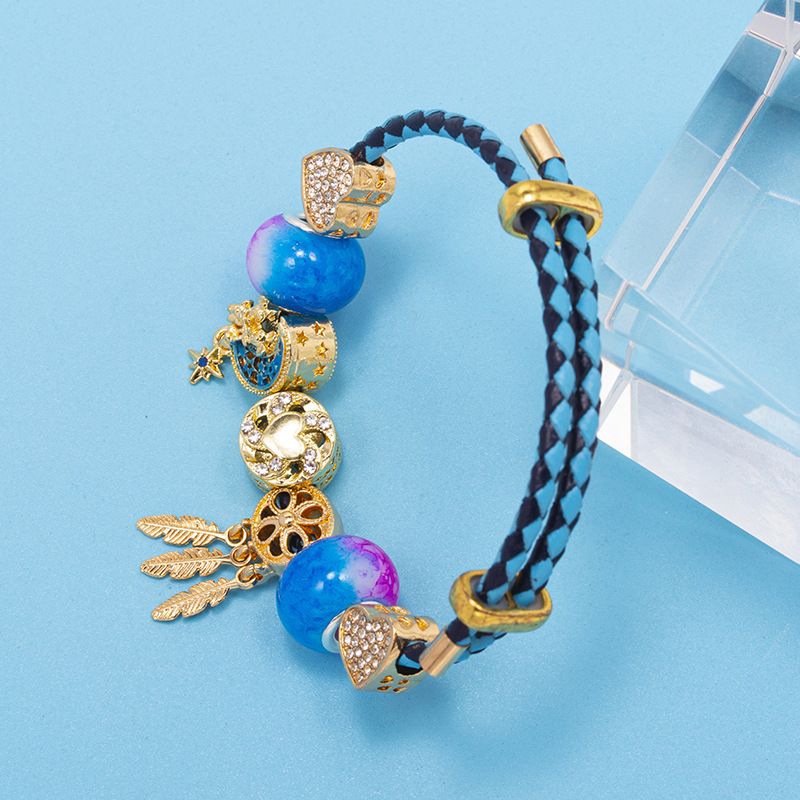 Charm Bracelets Top Layer Leather Cord Bracelet Free To Match All Match Bracelet Same Style Bracelet_voghion.com